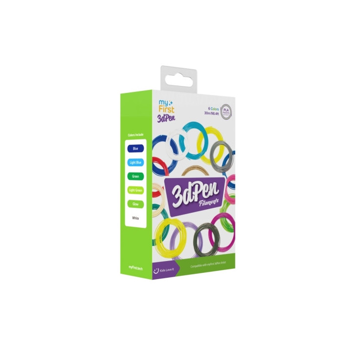 MyFirst Filament Refill - Pack 5 Recambios Filamentos para 3D PEN Artist - Colores Calidos