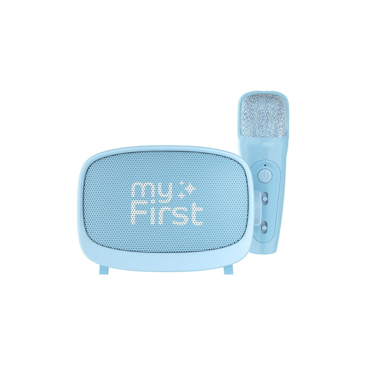 MyFirst Voice 2 Altavoz Bluetooth - Microfono Individual - MP3 - Efectos Vocales - Color Azul