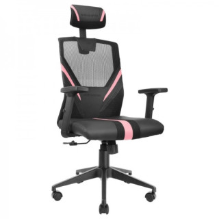 Mars Gaming MGC-ERGO Silla Gaming - Ergonomia Total - Soporte Lumbar y Cervical Ajustable - Reclinacion 90-160° - Base Reforza