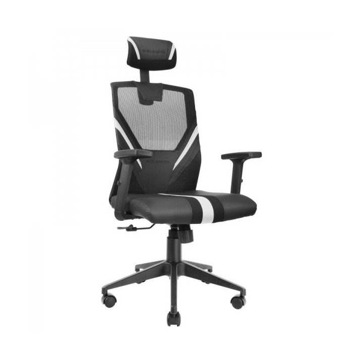 Mars Gaming MGC-ERGO Silla Gaming - Ergonomia Total - Soporte Lumbar y Cervical Ajustable - Base Reforzada - Malla Transpirable