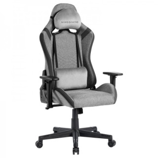 Mars Gaming MGC-PRO Silla Gaming - Fabric Transpirable - Cojines Soft-Touch - Reposabrazos 2D - Respaldo Reclinable - Base de A