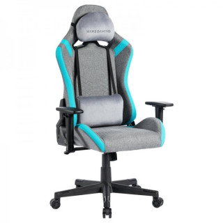 Mars Gaming MGC-PRO Silla Gaming - Fabric Transpirable - Cojines Soft-Touch - Reposabrazos 2D - Respaldo Reclinable - Soporta 1