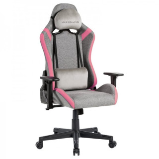 Mars Gaming MGC-PRO Silla Gaming - Fabric Transpirable - Cojines Soft-Touch - Reposabrazos 2D - Respaldo Reclinable - Base de A