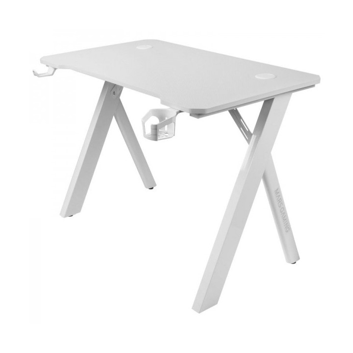 Mars Gaming MGD100RGB Mesa Gaming - Iluminacion RGB Control Remoto - Estructura Acero y Fibra de Carbono - Alfombrilla XXL Incl