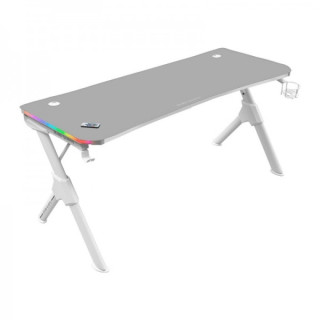 Mars Gaming MGD140RGB Mesa Gaming - Iluminacion 3D ARGB - Espacio Extragrande - Estructura de Acero - Alfombrilla Nanotextil -