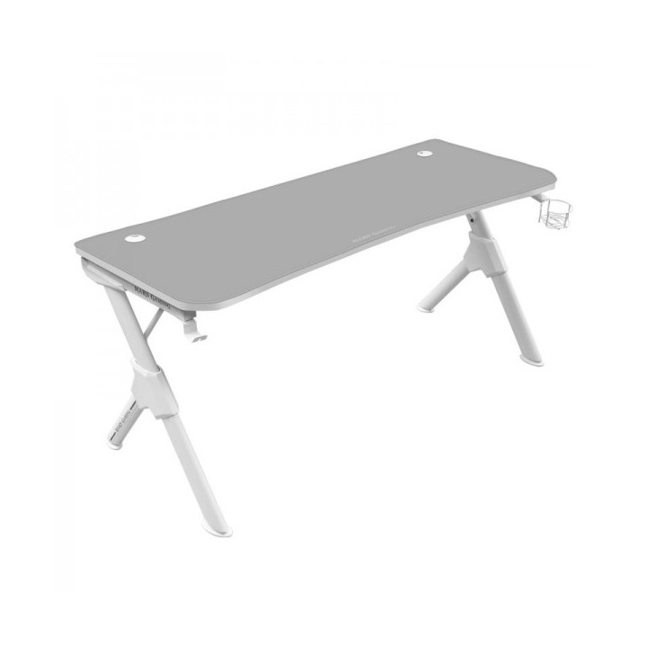 Mars Gaming MGD140 Mesa de Juego - Superficie Completa de Mousepad - Soporte para Auriculares - Portavasos Integrado - Color Bl