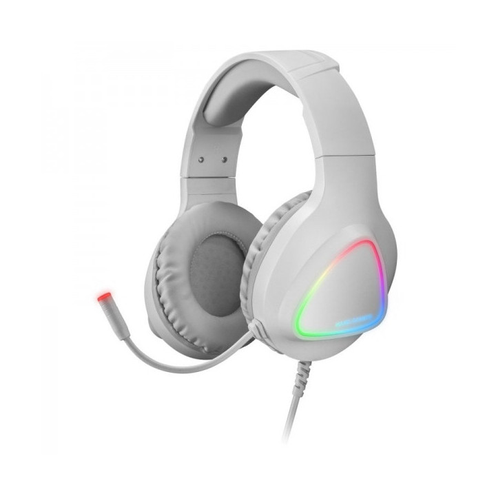 Mars Gaming MH122 Auriculares Gaming - Sonido Hi-Fi Ultra-Bass - Iluminacion FRGB - Cancelacion de Ruido Pasiva - Compatibilida