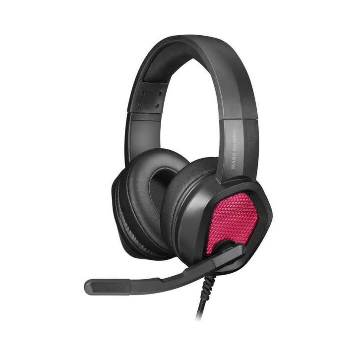 Mars Gaming MH320 Auriculares Gaming con Microfono Plegable - Iluminacion RGB - Diadema Ajustable - Almohadillas Acolchadas - C