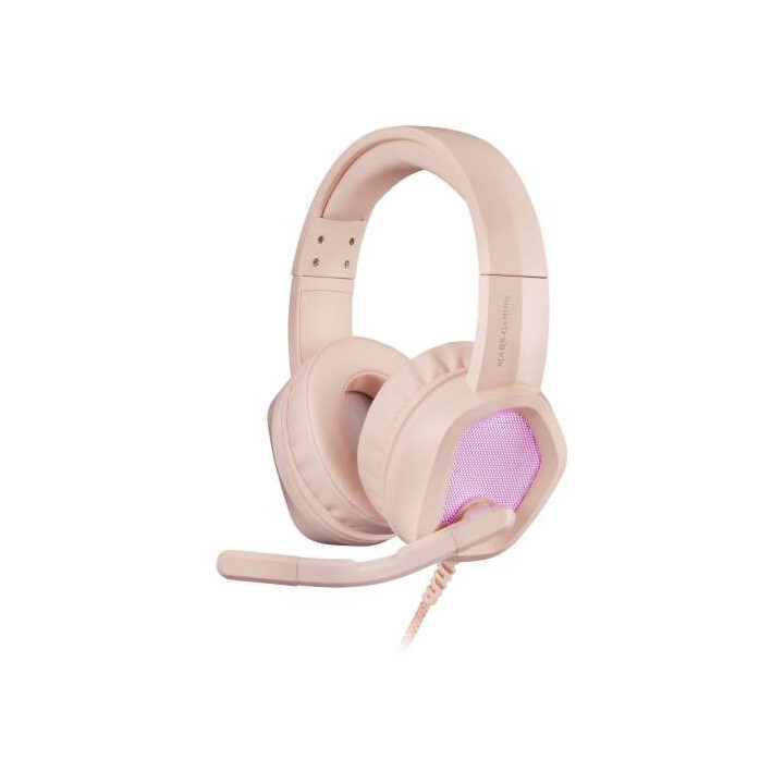 Mars Gaming MH320 Auriculares Gaming con Microfono Plegable - Iluminacion RGB - Diadema Ajustable - Almohadillas Acolchadas - C
