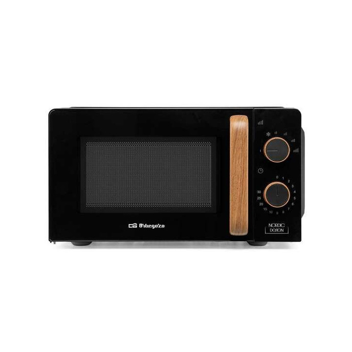 Orbegozo Mi 2120 Microondas - Capacidad 20L - Potencia 700W - 6 Niveles de Potencia - Temporizador 30min - Descongelacion