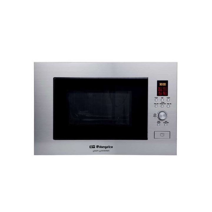 Orbegozo MIG 2330 Microondas de Encastre Multifuncion - Potencia 900W - Grill 1000W - Capacidad 23L - 8 Menus de Coccion Automa