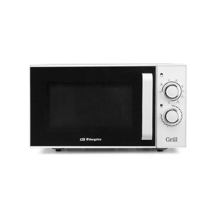 Orbegozo MIG 2531 Microondas de Acero Inoxidable Potencia de 900W - Grill de 1000W - Capacidad de 25L Funcion de Descongelacion
