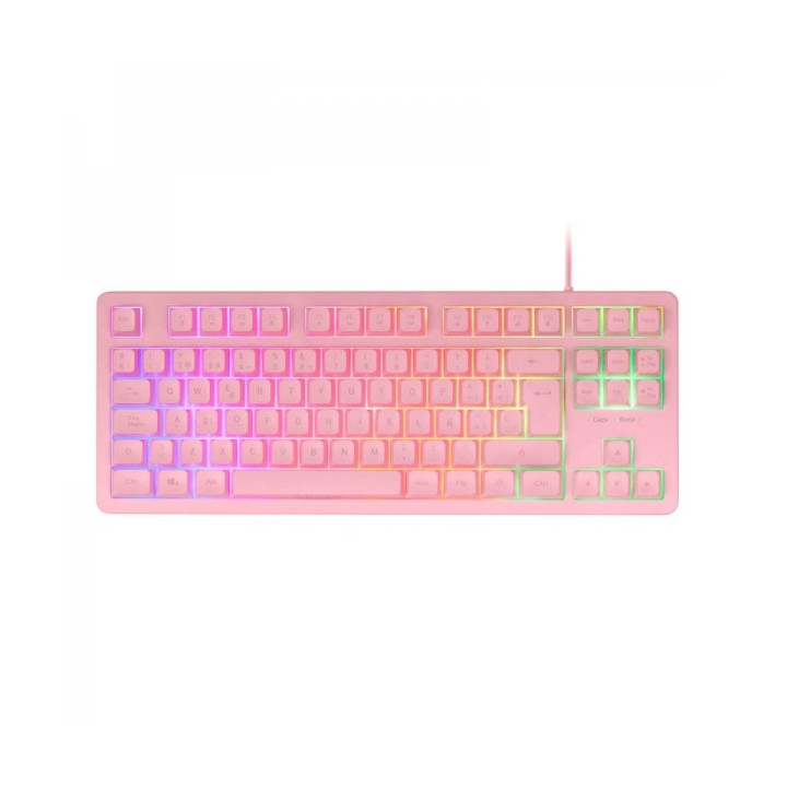 Mars Gaming MK023 Teclado Gaming - Tecnologia H-Mech RED - Iluminacion FRGB - Anti-Ghosting - Compatibilidad Universal - Estruc