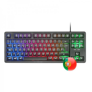 Mars Gaming MK023 Teclado Gaming - Tecnologia H-Mech RED - Iluminacion FRGB LED - Anti-Ghosting - Compatibilidad Universal - Es