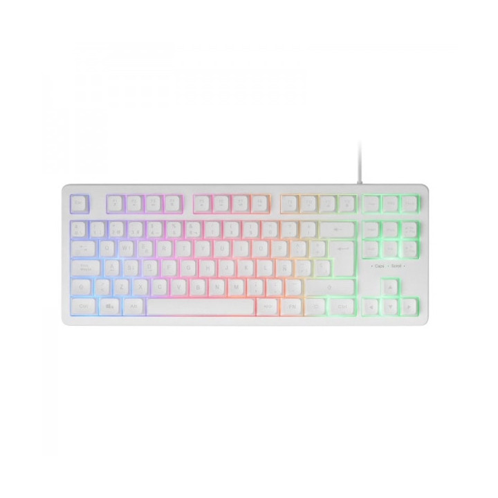 Mars Gaming MK023 Teclado Gaming - Tecnologia H-Mech RED - Iluminacion FRGB - Anti-Ghosting - Compatibilidad Universal - Estruc