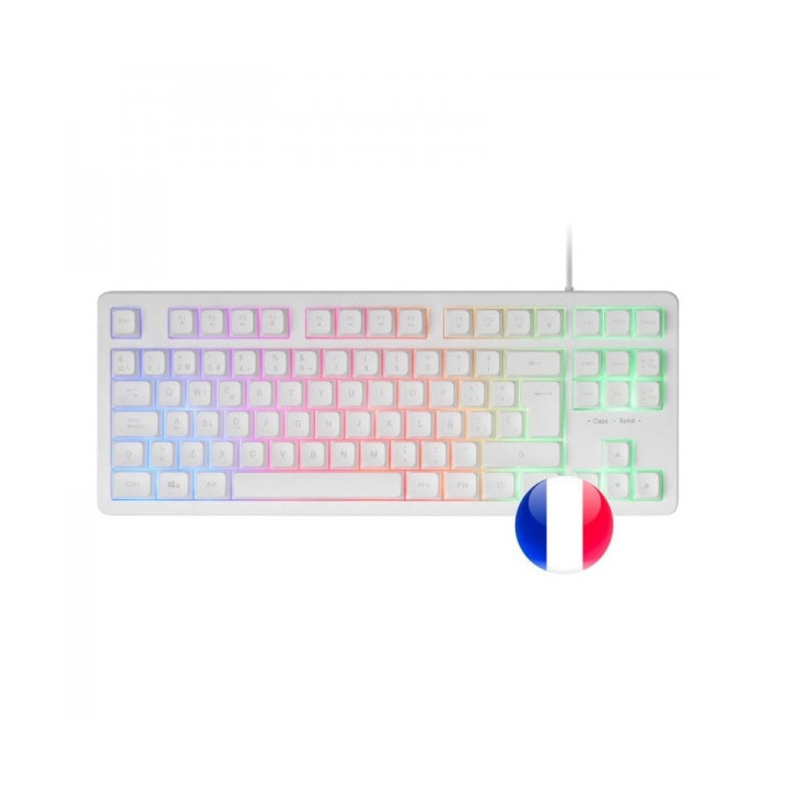 Mars Gaming MK023 Teclado Gaming - Tenkeyless - H-Mech RED - Iluminacion FRGB - Anti-Ghosting - Compatible con Windows