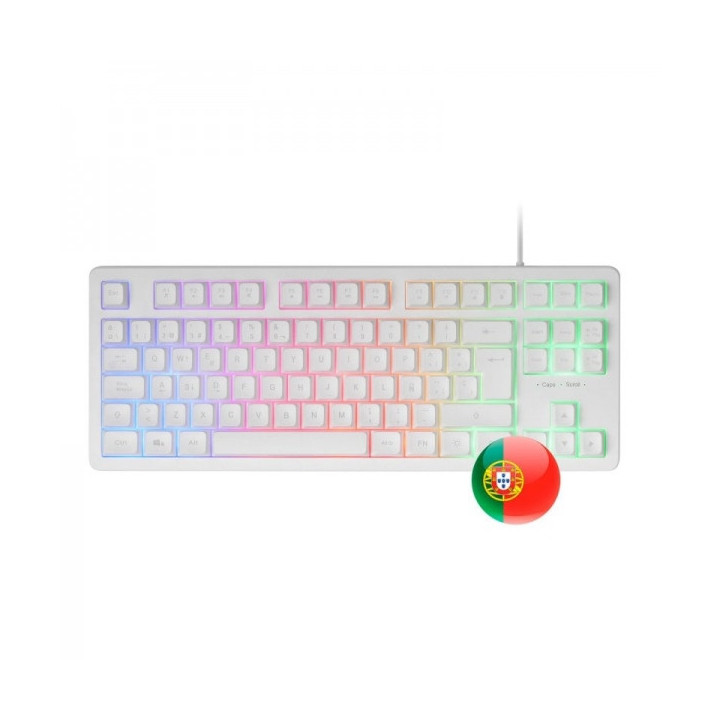 Mars Gaming MK023 Teclado Gaming - Tecnologia H-Mech RED - Iluminacion FRGB LED - Anti-Ghosting - Compatibilidad Universal - Es