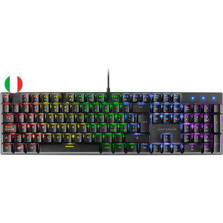 Mars Gaming Teclado Mecanico RGB MK422 - Tecnologia Antipolvo - 12 efectos de Iluminacion - Teclas imborrables - Funciones Mult