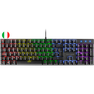 Mars Gaming Teclado Mecanico RGB MK422 - Tecnologia Antipolvo - Efectos de Iluminacion Rainbow - Teclas Ultra-resistentes - Fun