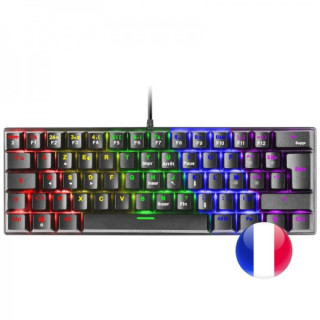 Mars Gaming MK60 Teclado Gaming Mecanico - Ultra-Compacto 60% - Switches Antipolvo - Iluminacion RGB - Teclas Imborrables - Ant