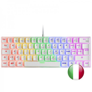 Mars Gaming MK60 Teclado Gaming Mecanico - Ultra-compacto 60% - Iluminacion RGB - Switches Antipolvo - Teclas Imborrables - Ant