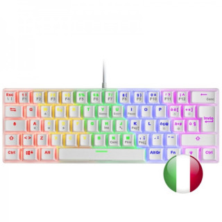 Mars Gaming MK60 Teclado Gaming Mecanico - Ultra-compacto 60% - Iluminacion RGB - Switches Antipolvo - Teclas Imborrables - Mul