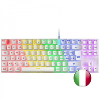 Mars Gaming MK80 Teclado Gaming Mecanico - TKL Compacto - Iluminacion RGB - Teclas Imborrables - Switches Antipolvo - Multiplat