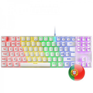 Mars Gaming MK80 Teclado Gaming Mecanico - TKL Compacto - Iluminacion RGB - Teclas Imborrables - Switches Antipolvo - Multiplat