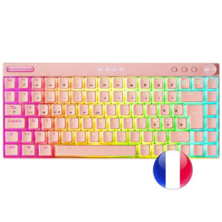 Mars Gaming Teclado Premium - Triple Conexion - Tamaño Ultra-Compacto 75% - Switch Antipolvo Outemu SQ Pro - Iluminacion RGB C