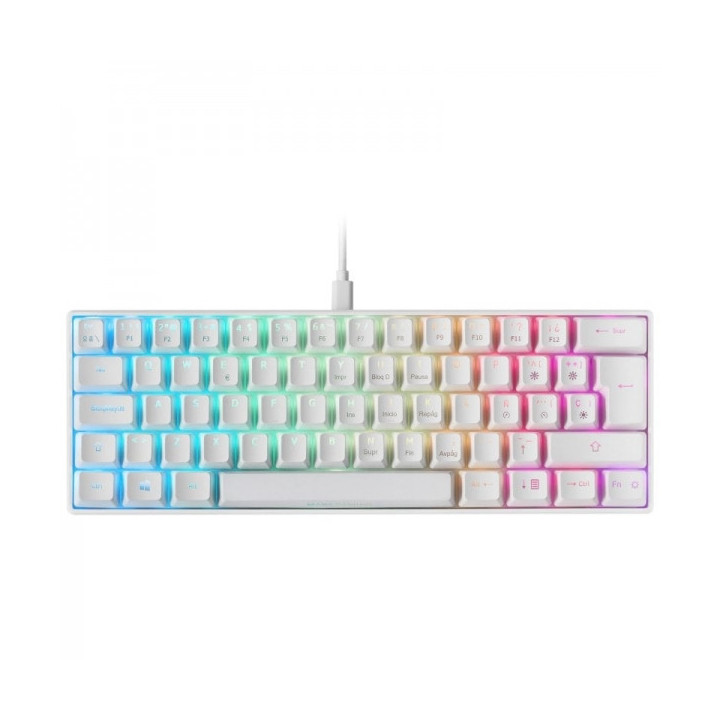 Mars Gaming MKMINI Teclado Gaming - Diseño 60% - Iluminacion FULL RGB CHROMA - Switches Mecanicos OUTEMU PRO - USB-C Extraible
