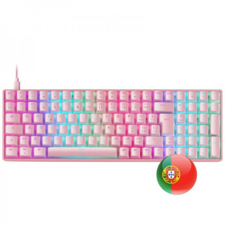 Mars Gaming MKULTRA Teclado Gaming Premium - 96% Compacto - Teclas PBT Pudding - Iluminacion RGB Chroma - Switches Antipolvo OU