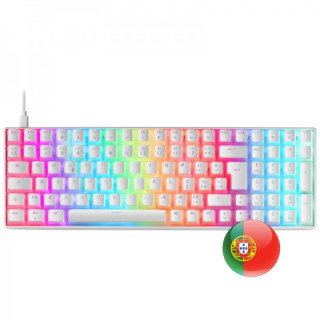 Mars Gaming MKULTRA Teclado Gaming Premium - 96% Compacto - Teclas PBT Pudding - Iluminacion RGB Chroma - Switches OUTEMU SQ -