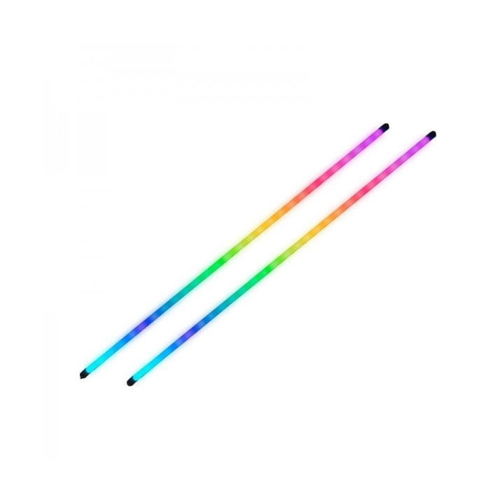 Mars Gaming MLT-TWO Kit Tiras LED ARGB - Iluminacion Personalizada - Compatible 5V 3 Pin - Montaje Versatil - Instalacion Rapid