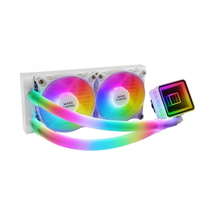 Mars Gaming ML-ULTRA240 Kit de Refrigeracion Liquida - Potencia 500W - Bomba OPTI-CHAMBER Gen 3 - Iluminacion ARGB 360º - Vent