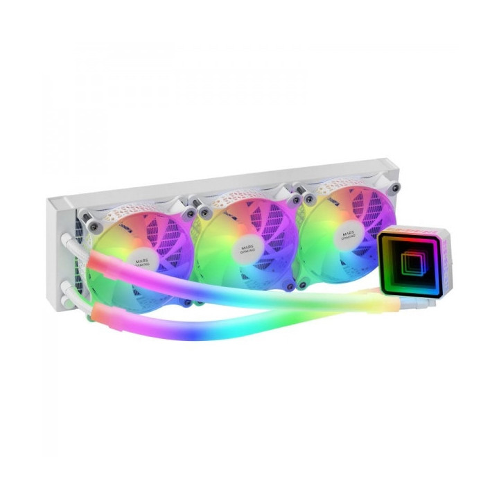 Mars Gaming ML-ULTRA360 Refrigeracion Liquida - 650W TDP - Tecnologia OPTI-CHAMBER - Iluminacion ARGB 360º - Ventiladores Sile