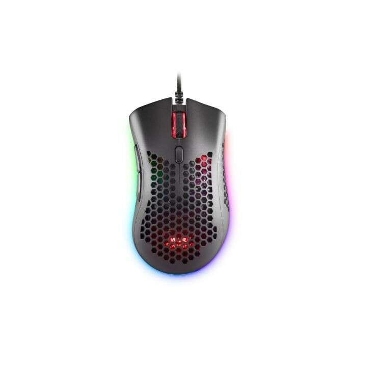 Mars Gaming MMEX Raton Gaming USB 32000dpi - Carcasa de Panel Perforado - 7 Botones Programables - Iluminacion RGB Chroma - Uso