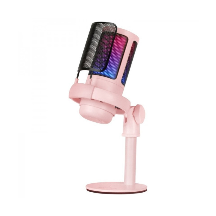 Mars Gaming ARGB MMIC-SE Microfono de Estudio - ADC 196kHz 24 bits - Condensador Cardioide - Monitoreo sin Latencia - Iluminaci