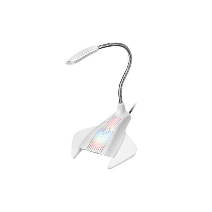 Mars Gaming MMiC Microfono de Mesa con Cuello Flexible USB - Iluminacion RGB - Boton Silencio - Cable de 1.50m