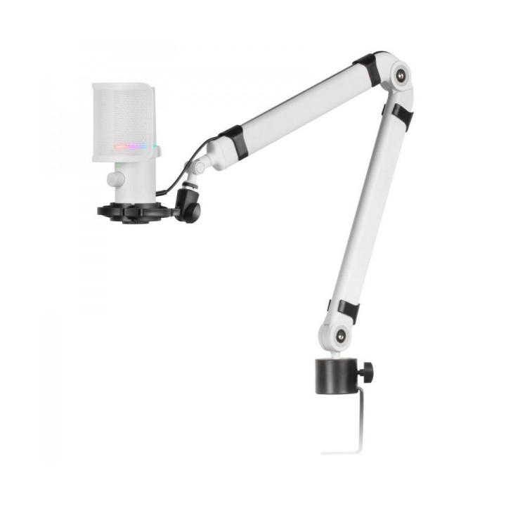 Mars Gaming MMIC-XT Microfono de Estudio - Sonido Claro - Reduccion de Ruido - Modo Mute LED - Ajuste de Ganancia - Iluminacion