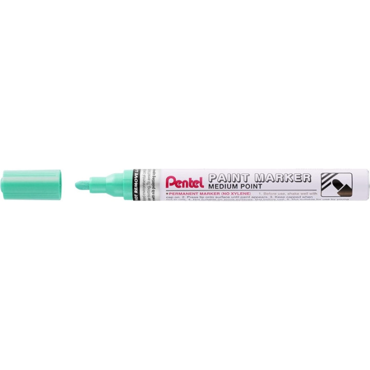 Pentel Paint Marker Marcador de Pintura - Punta Media 4.5mm - Permanente en todas las Superficies - Resistente a Luz y Agua - C
