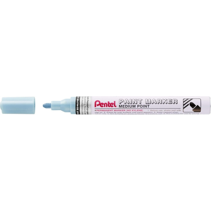Pentel Paint Marker Marcador de Pintura - Punta Media 4.5mm - Permanente en todas las Superficies - Resistente a Luz y Agua - C