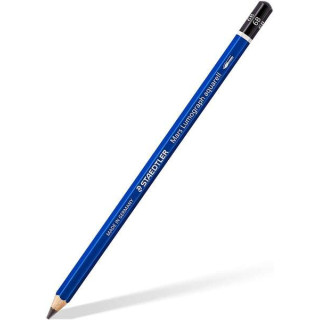 Staedtler Mars Lumograph Aquarell 100A Lapiz de Grafito - Mina 6B - Resistencia a la Rotura - Madera de Bosques Sostenibles