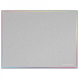 Mars Gaming Alfombrilla Gaming Nanotextil - Deslizamiento Suave - Efecto Rainbow - Base Antideslizante - Alta Durabilidad - Col