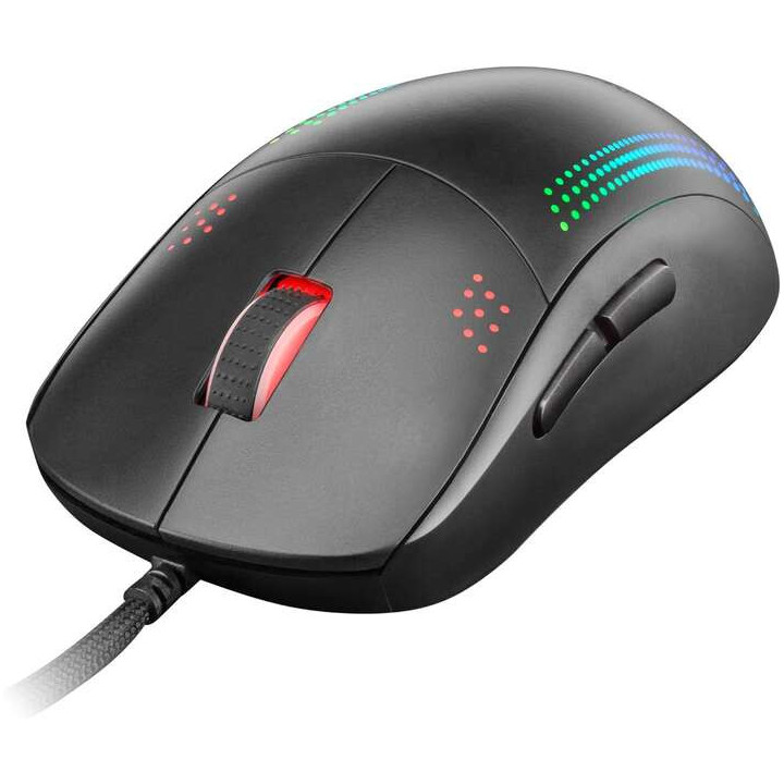 Mars Gaming MMPRO Raton Profesional Ambidiestro 32K DPI - Diseño Ambidiestro Ultraligero - Iluminacion RGB Chroma - Switches M