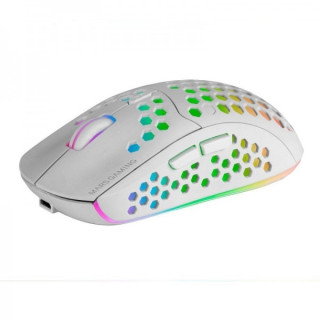 Mars Gaming MMW3 Raton Inalambrico Ultraligero - Iluminacion RGB Flow - Sensor Optico 3200 DPI - Switches Mecanicos HUANO - Bat