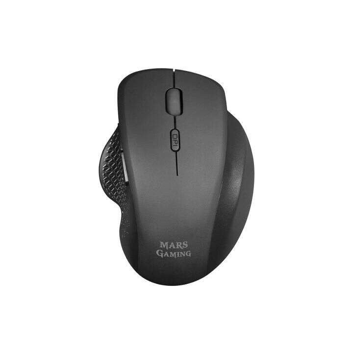 Mars Gaming MMWERGO Raton Inalambrico USB 3200dpi - Diseño Ergonomico - Switches Mecanicos Kailh - Uso Diestro