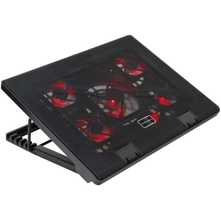 Mars Gaming MNBC2 Base de Refrigeracion para Portatil hasta 17.3" USB - Inclinacion Ajustable - 5 Ventiladores - Iluminacion LE