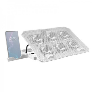 Mars Gaming MNBC23 Base de Refrigeracion - 6 Ventiladores LED Azul - Stand Ajustable - Estructura Robusta - Soporte Smartphone