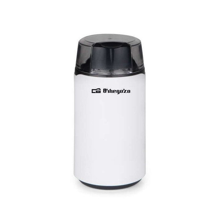 Orbegozo MO 3200 Molinillo de Cafe - Potencia de 200W para Molienda Fina - Cuchilla de Acero Inoxidable Duradera - Diseño Comp