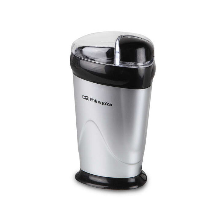 Orbegozo MO 3250 Molinillo de Cafe Multifuncional - Cuchilla de Acero Inoxidable - Potencia de 150W - Boton de Seguridad - Dise